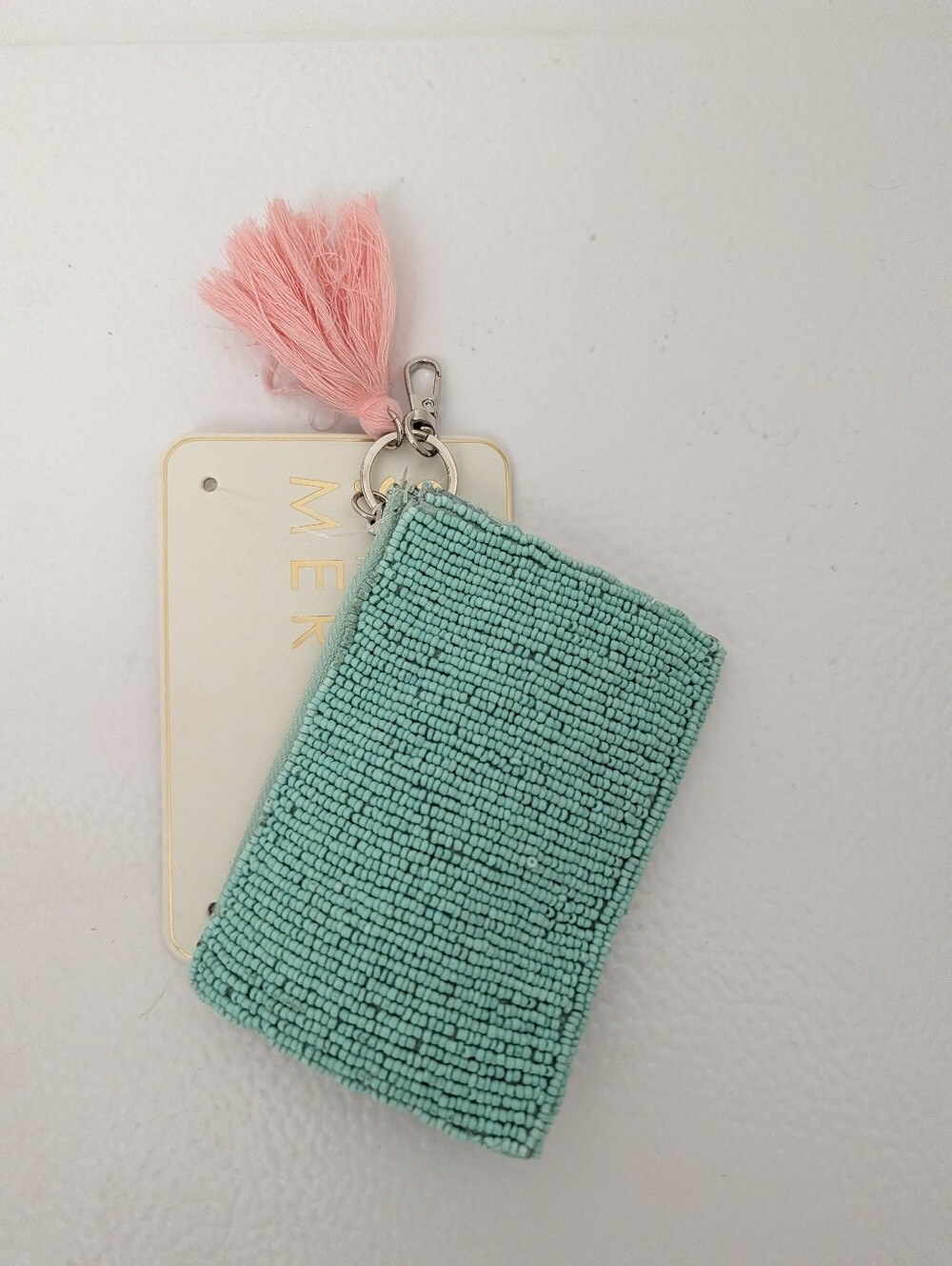 Sol And Mer Beaded Ice Pop Coin Purse Bag Charm with Pink Tassel - Picture 2 of 2